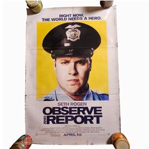 Observe and Report 2009 Original Advance Movie Poster 27x40 Seth Rogen D/S